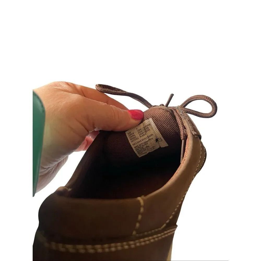 Muk Luks Mens Brown Leather Lace Up Casual Nick Fashion Sneakers Shoes Size 9 - Picture 6 of 9